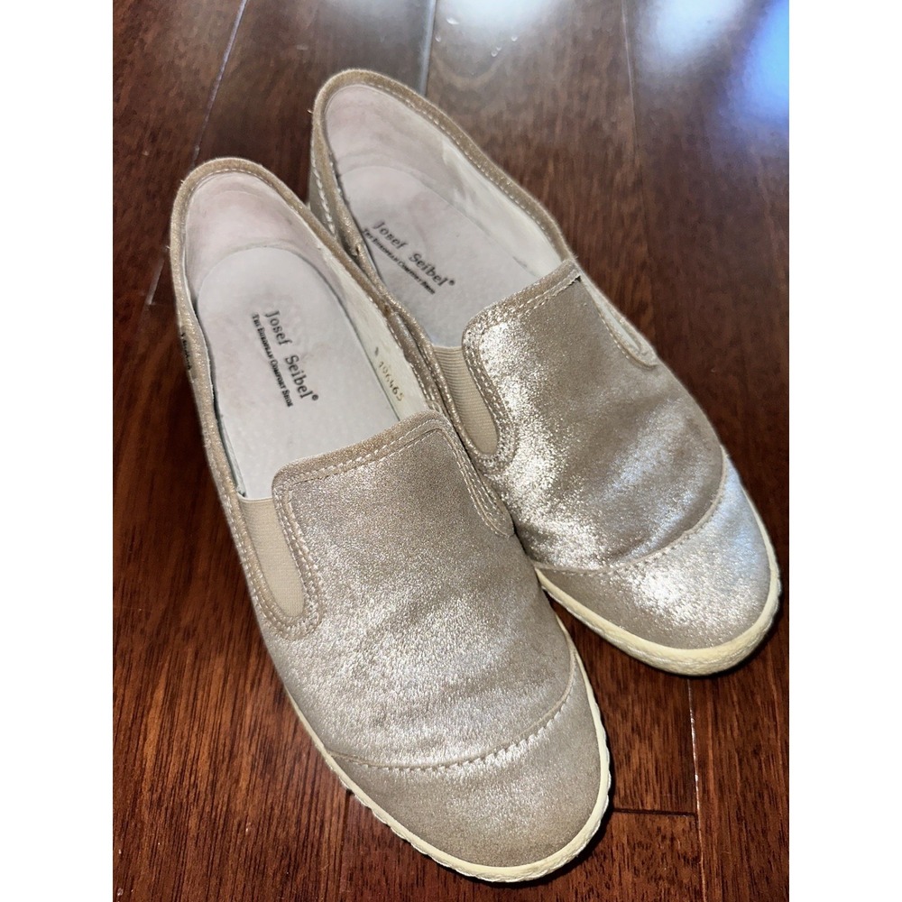 Josef Seibel Silver Women Shoes Size 42 / US Size 11 slip-on Shoe